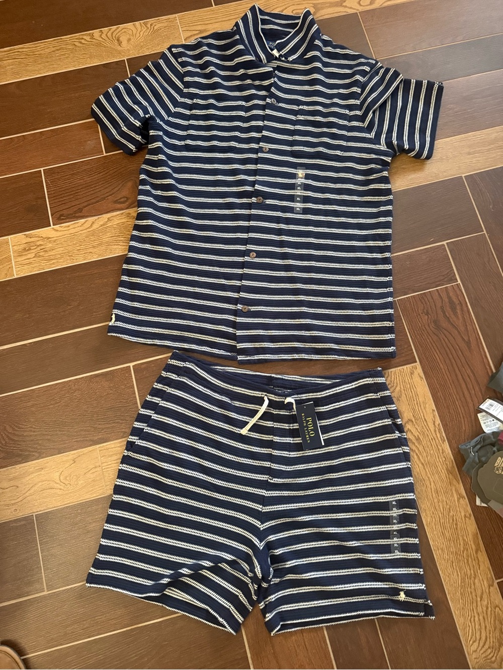 Polo by Ralph Lauren Navy Striped Men’s Set